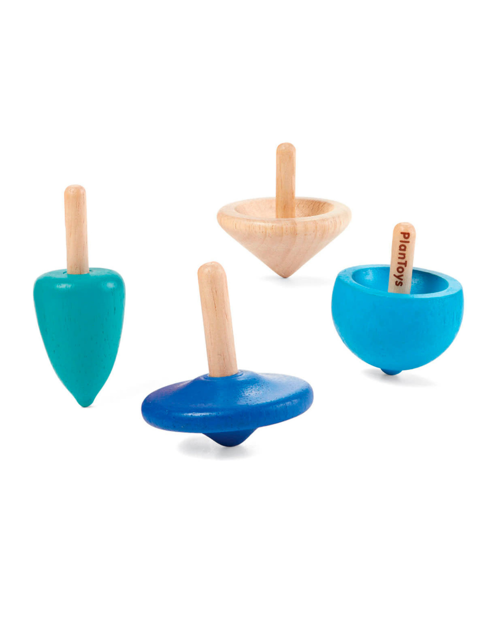 Plan Toys Plan Toys Spinning Tops - Mini Tollen in Blikje