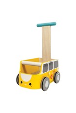 Plan Toys Plan Toys Van Walker Yellow - Loopwagen Bus Geel Plan Toys Plan Toys Van Walker Yellow - Loopwagen Bus Geel