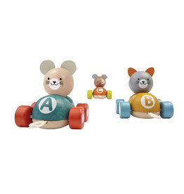 Plan Toys Plan Toys Houten Trekfiguur Dierentrein - Animal Train