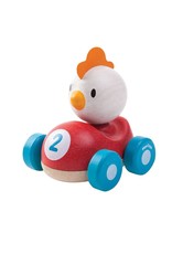 Plan Toys Plan Toys Houten Speelvoertuig Auto Kip -  Chicken Racer