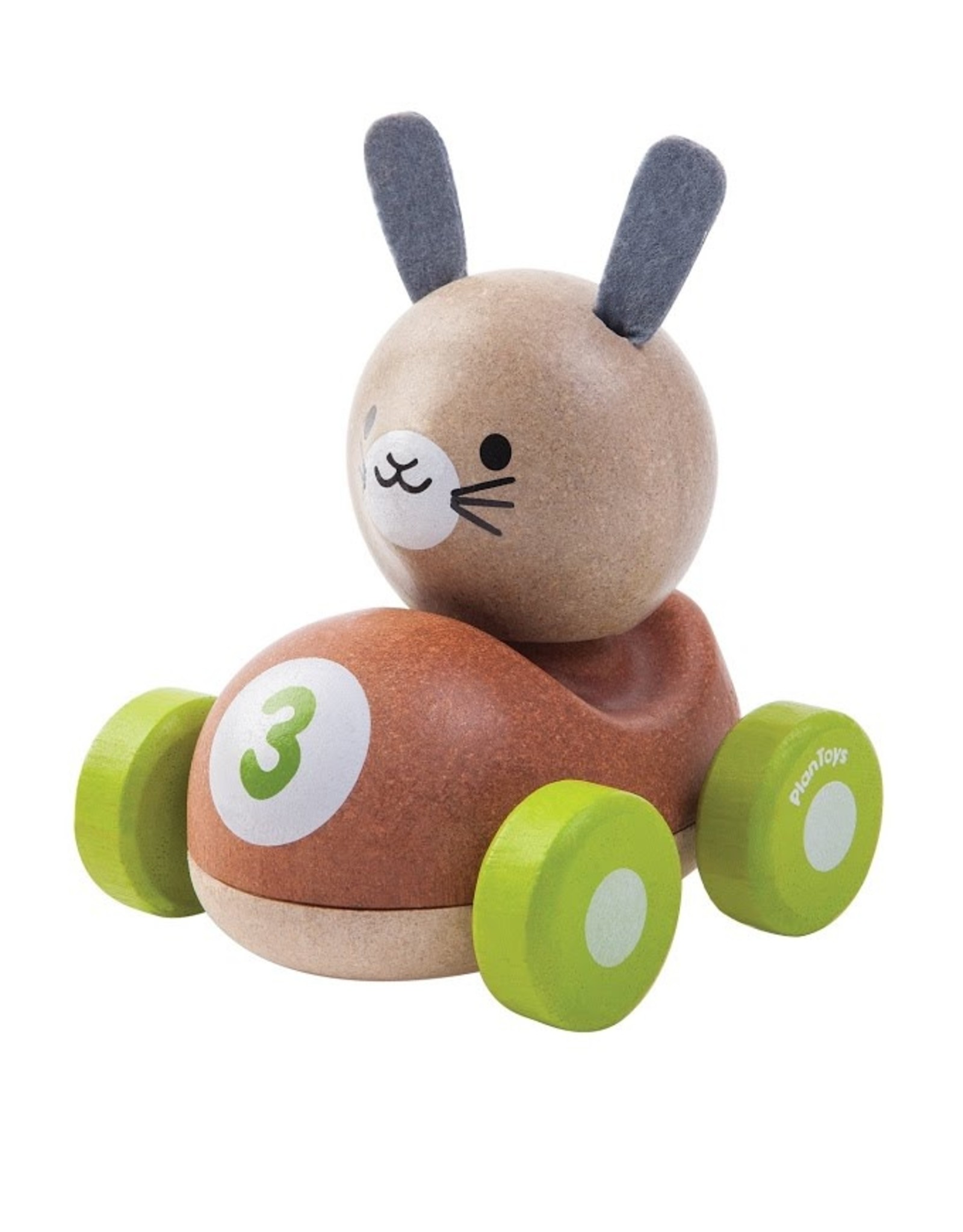 Plan Toys Plan Toys Houten Speelvoertuig Auto Konijn - Bunny Racer