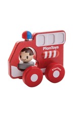 Plan Toys Plan Toys Wooden Fire Truck - Houten Brandweerwagen