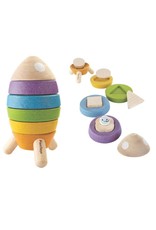 Plan Toys Plan Toys Stacking Rocket - Stapel Raket