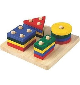 Plan Toys Plan Toys Meetkundige Sorteerplank - Geomatric Sorting Board
