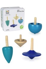 Plan Toys Plan Toys Spinning Tops - Mini Tollen in Blikje