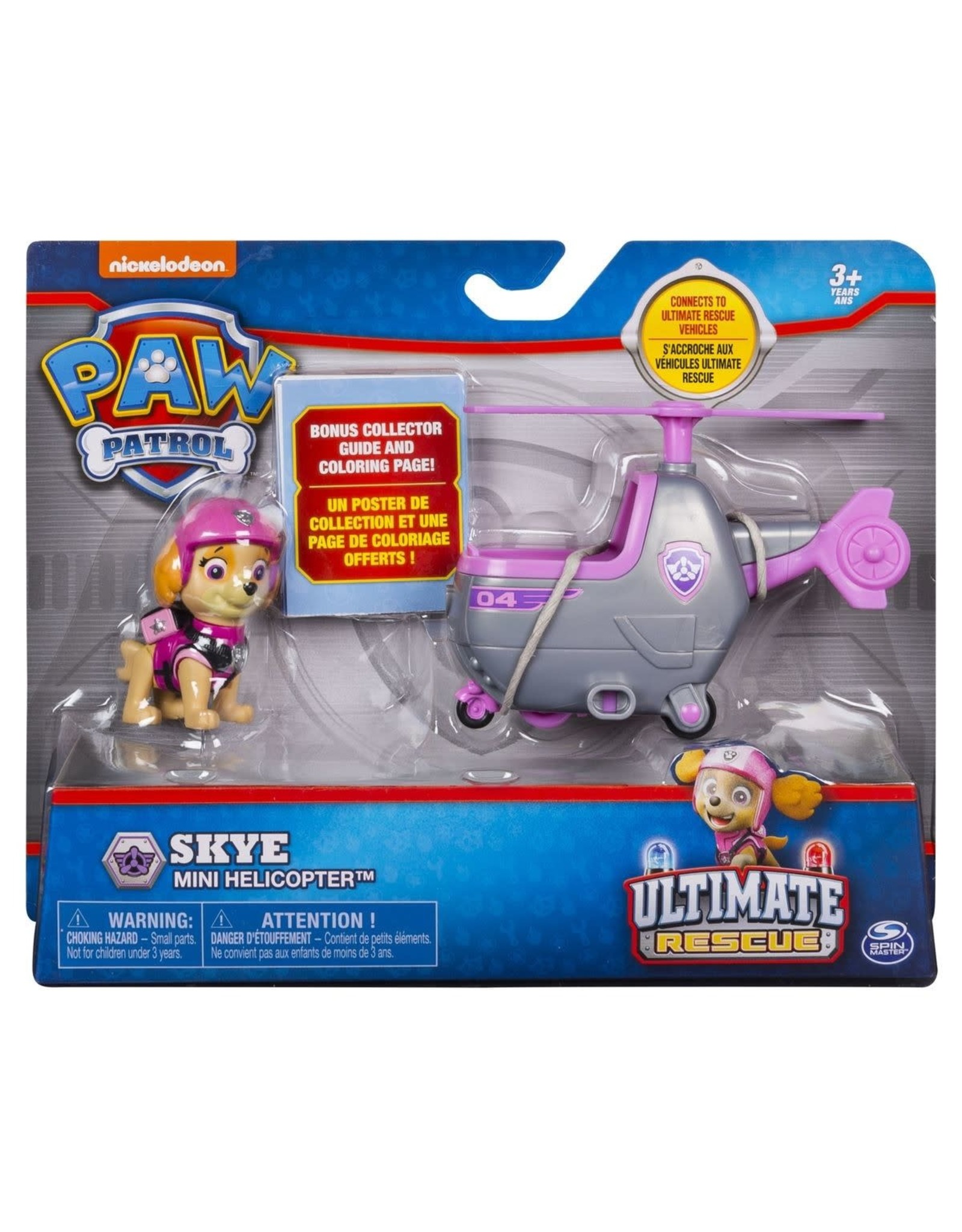 Spinmaster Paw Patrol Mini Vehicle Ultimate Rescue - Skye Mini  Helicopter