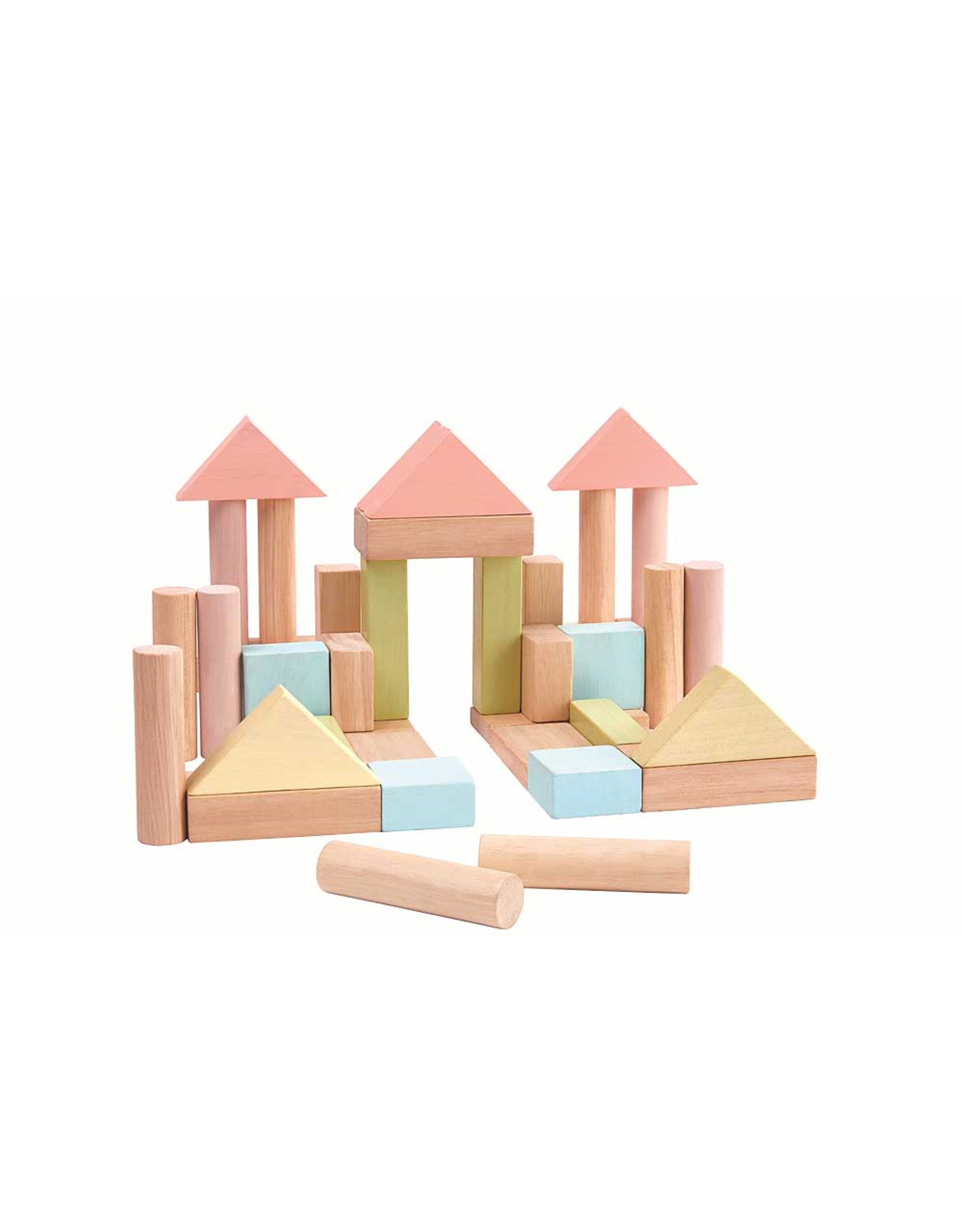 Plan Toys Plan Toys 40 Unit Blocks - Blokken 40 stuks Pastel