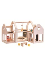 Plan Toys Plan Toys Slide & Go Dollhouse - Meeneem Poppenhuis