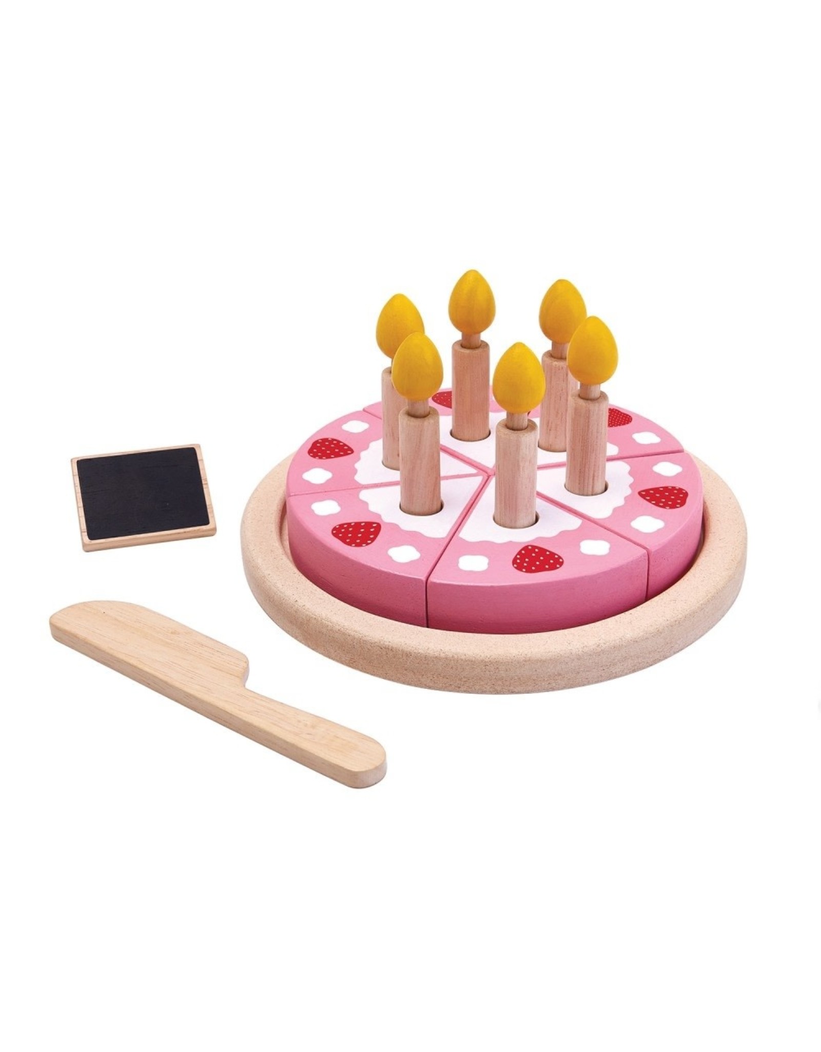 Plan Toys Plan Toys Birthday Cake Set - Houten Verjaardagstaart Speelset