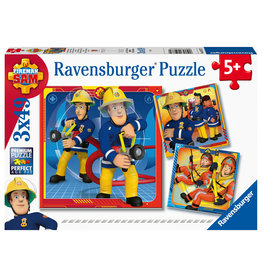 Ravensburger Ravensburger puzzel Brandweerman Sam: Onze Held Sam 3X49 stukjes