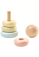 Plan Toys Plan Toys First Stacking Ring  - Houten Stapeltoren Pastel