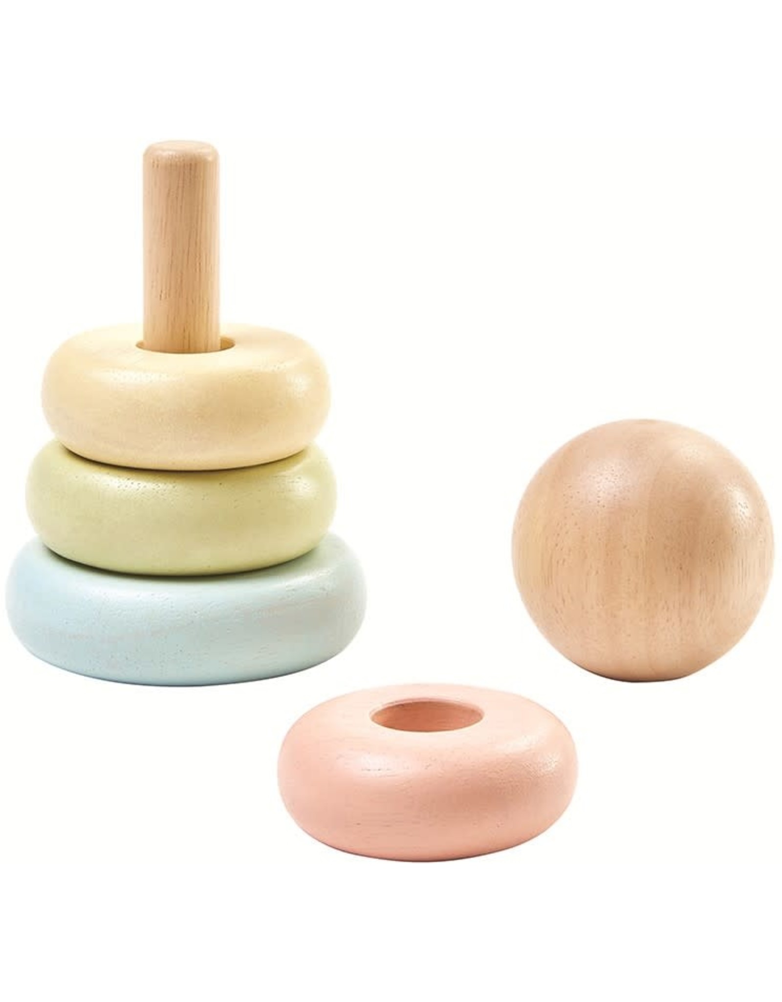 Plan Toys Plan Toys First Stacking Ring  - Houten Stapeltoren Pastel