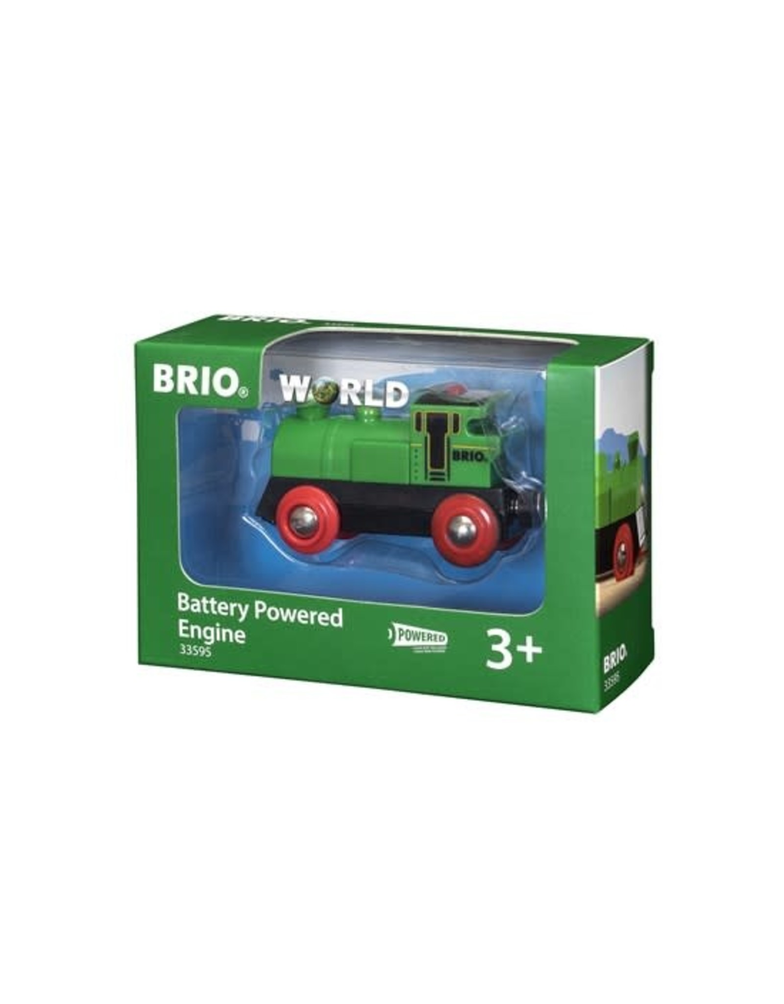 Brio Brio World 33595 Groene Locomotief op Batterijen -  Battery Powered Engine