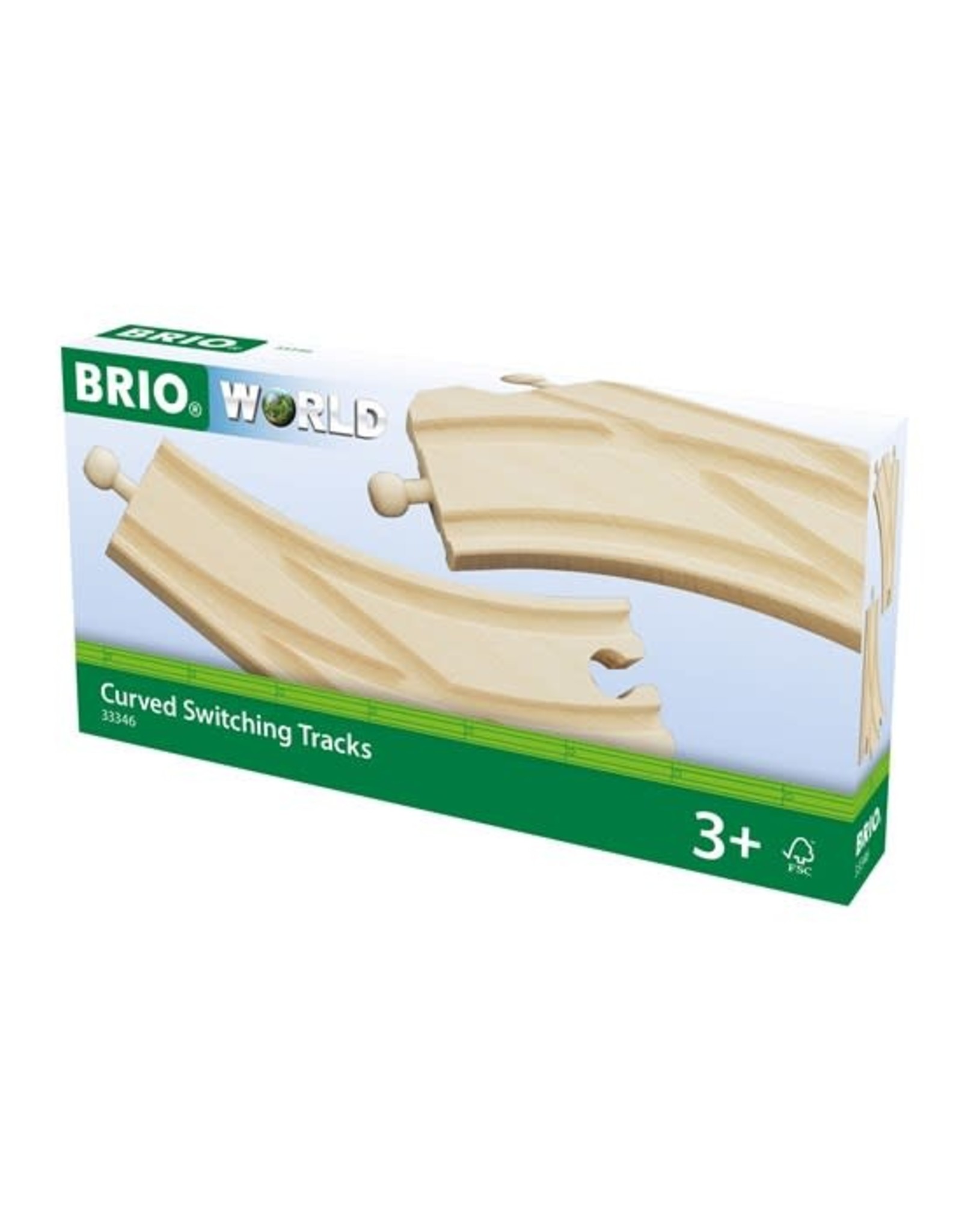 Brio Brio World 33346 Gebogen Spoorwissels - Curved Switching Tracks