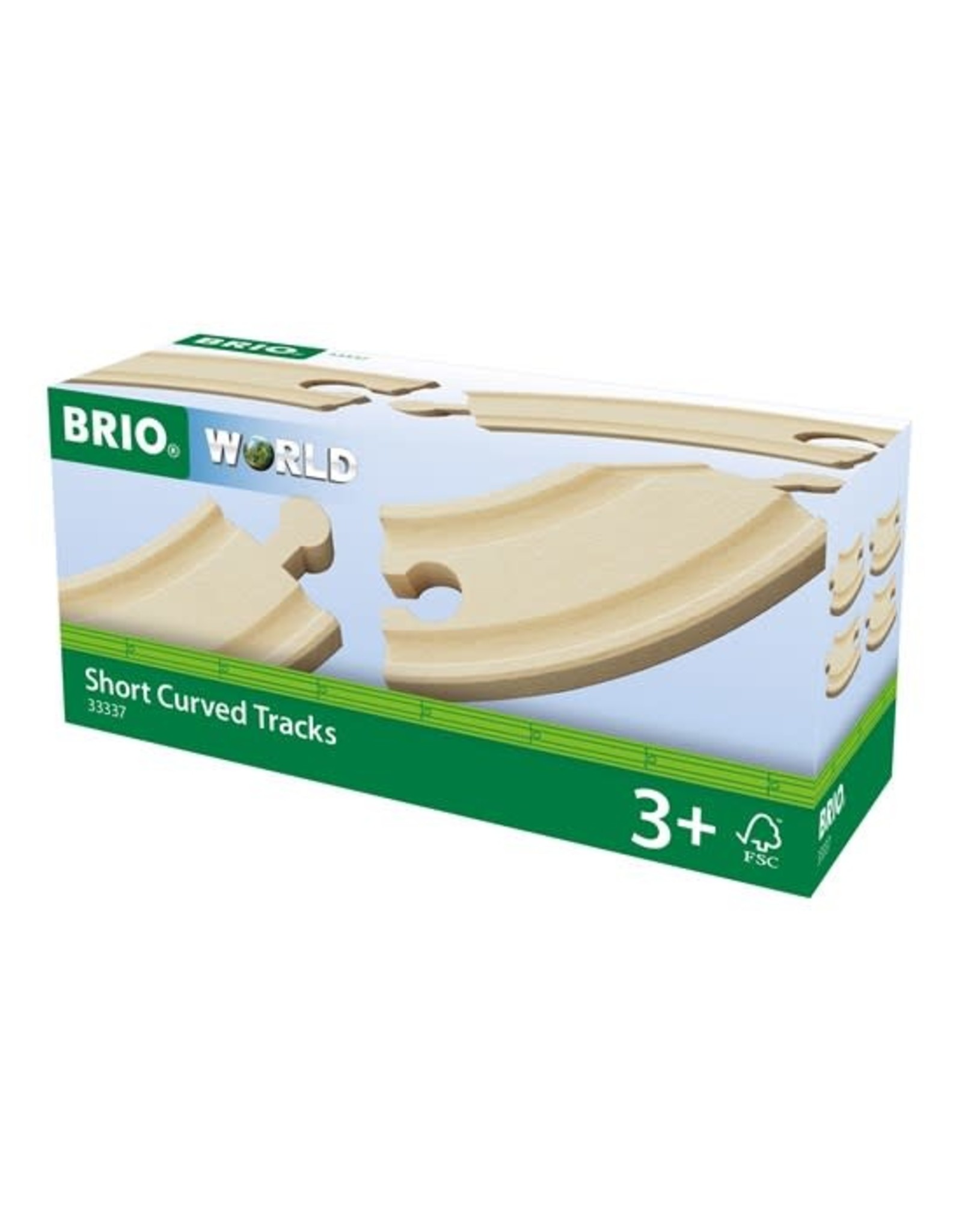 Brio Brio World 33337 Korte Gebogen Rails - Short Curved Tracks