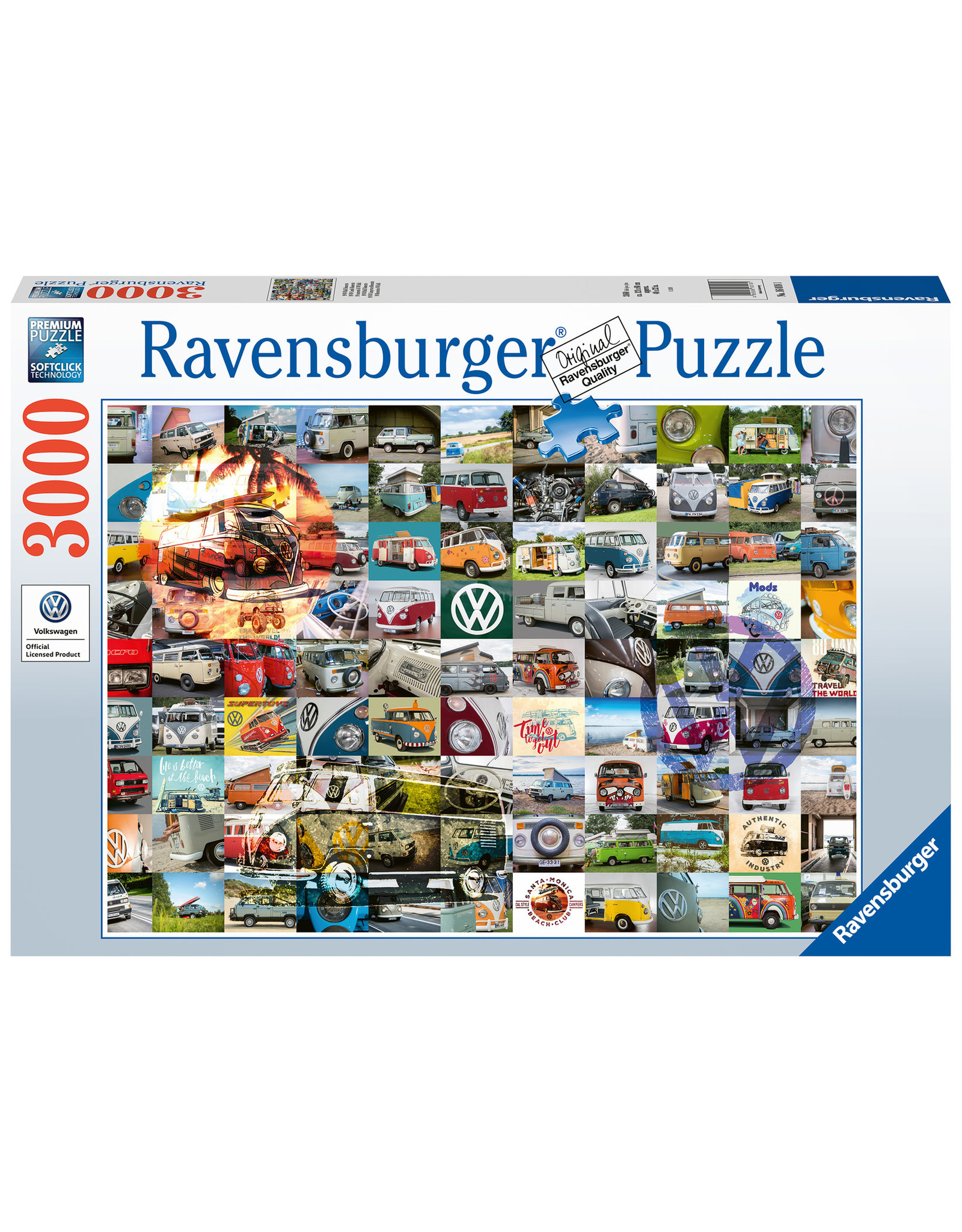 Ravensburger Ravensburger puzzel 160181 99 VW Bulli Moments  3000 stukjes