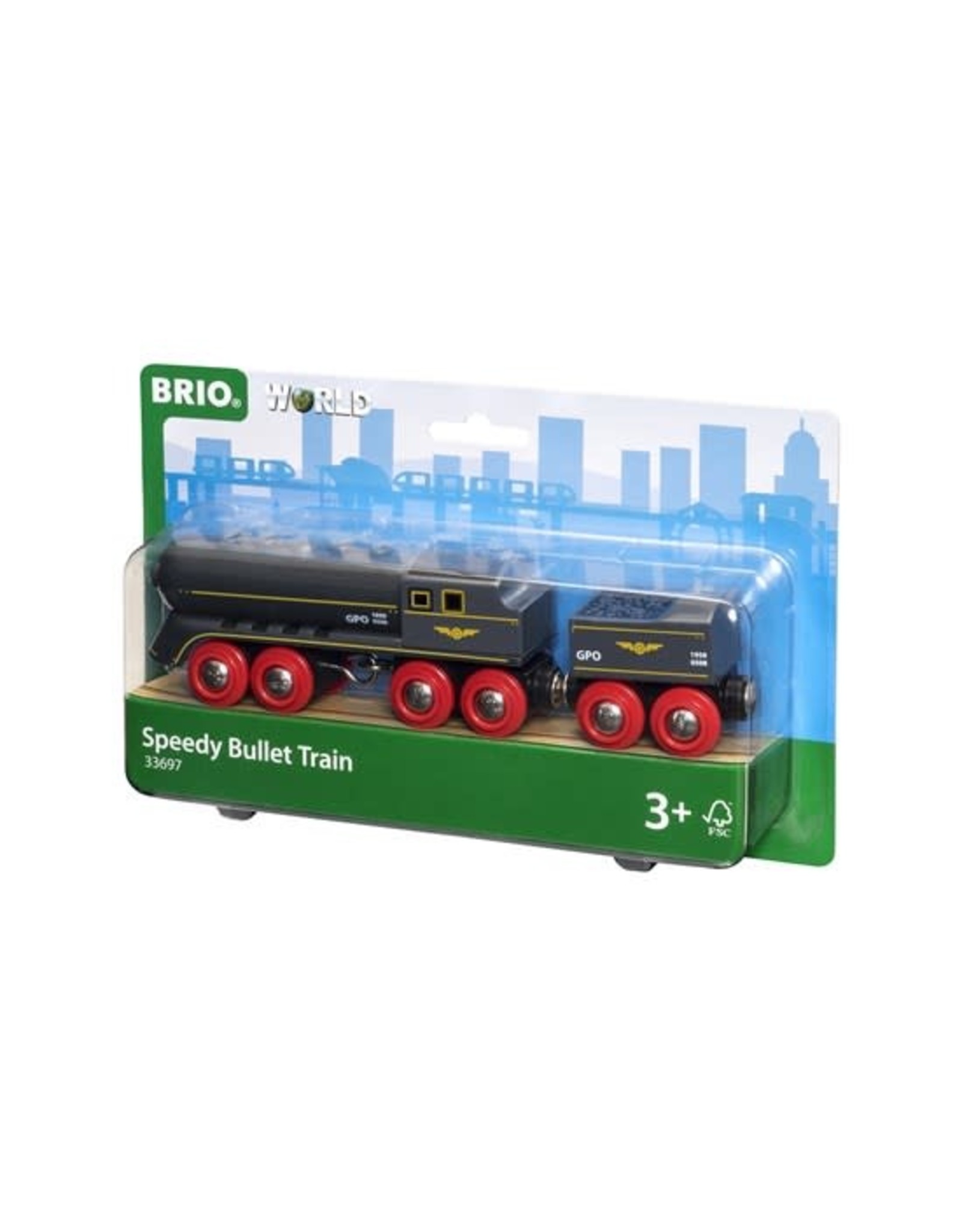 Brio Brio World 33697 Hoge snelheidstrein Zwart - Speedy Bullet Train