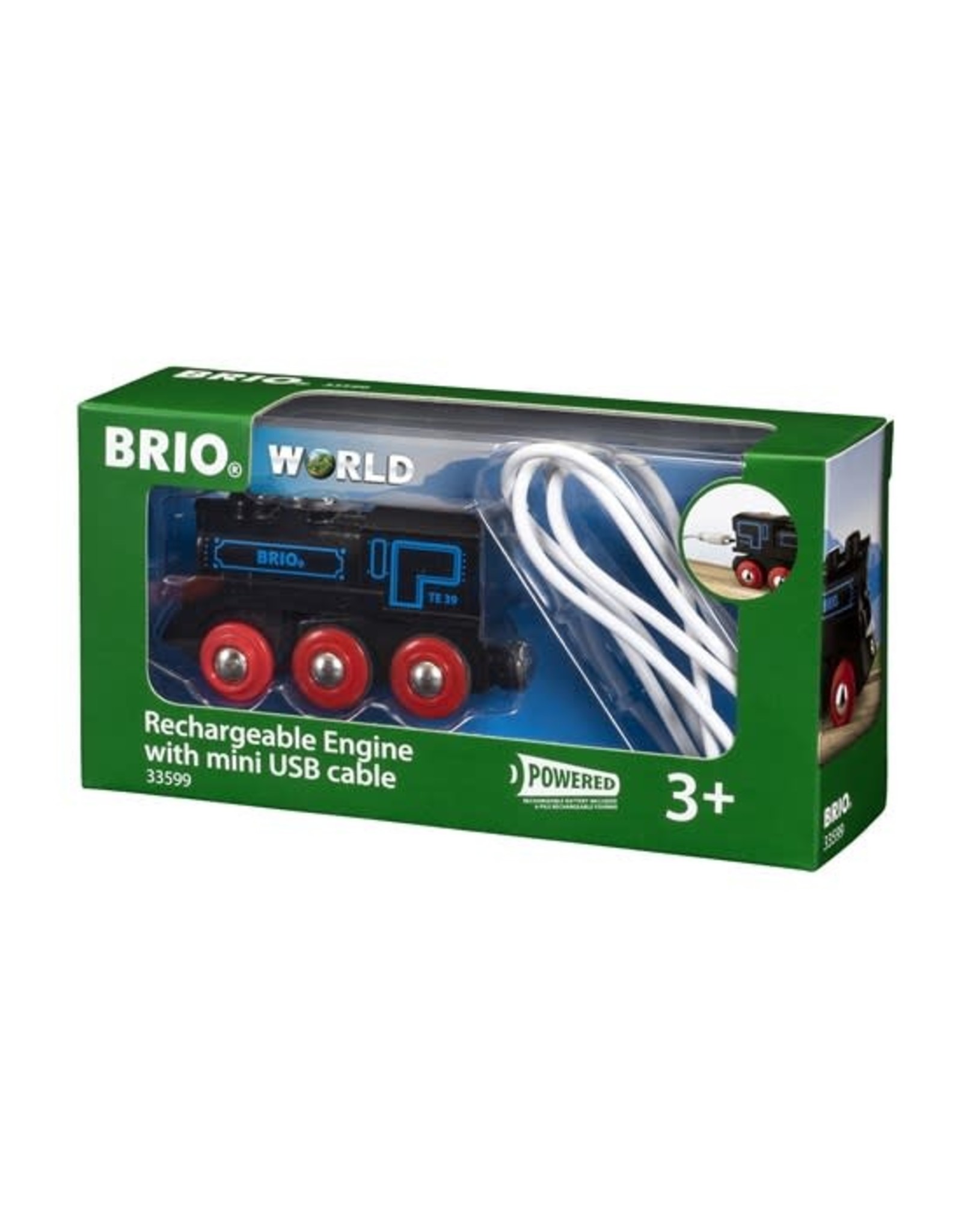 Brio Brio World 33599 Oplaadbare Locomotief met USB-kabel - Rechargeable Engine Ith Mini Usb Cable