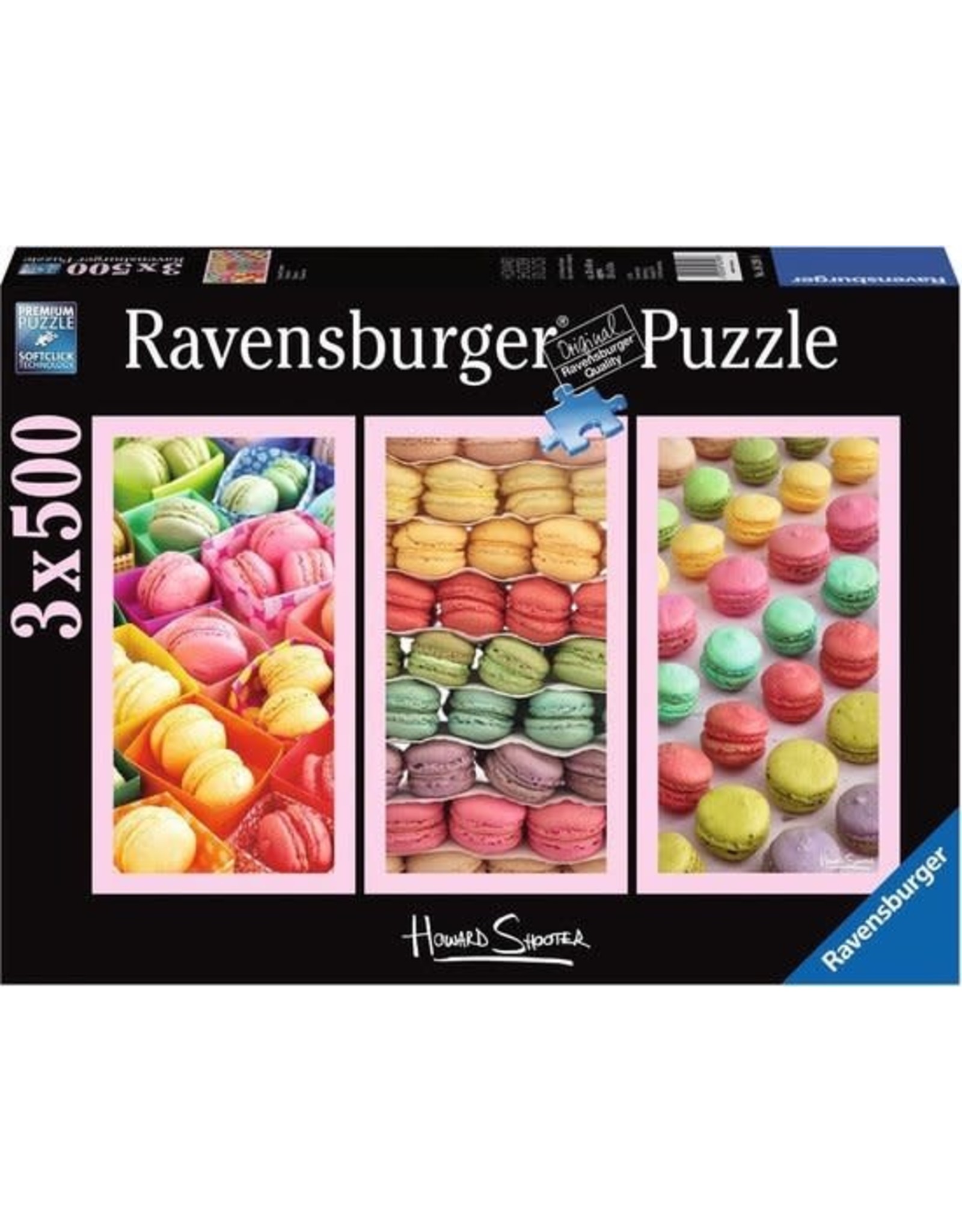 Ravensburger Ravensburger puzzel 162918  Macarons 3x500 (1500) stukjes