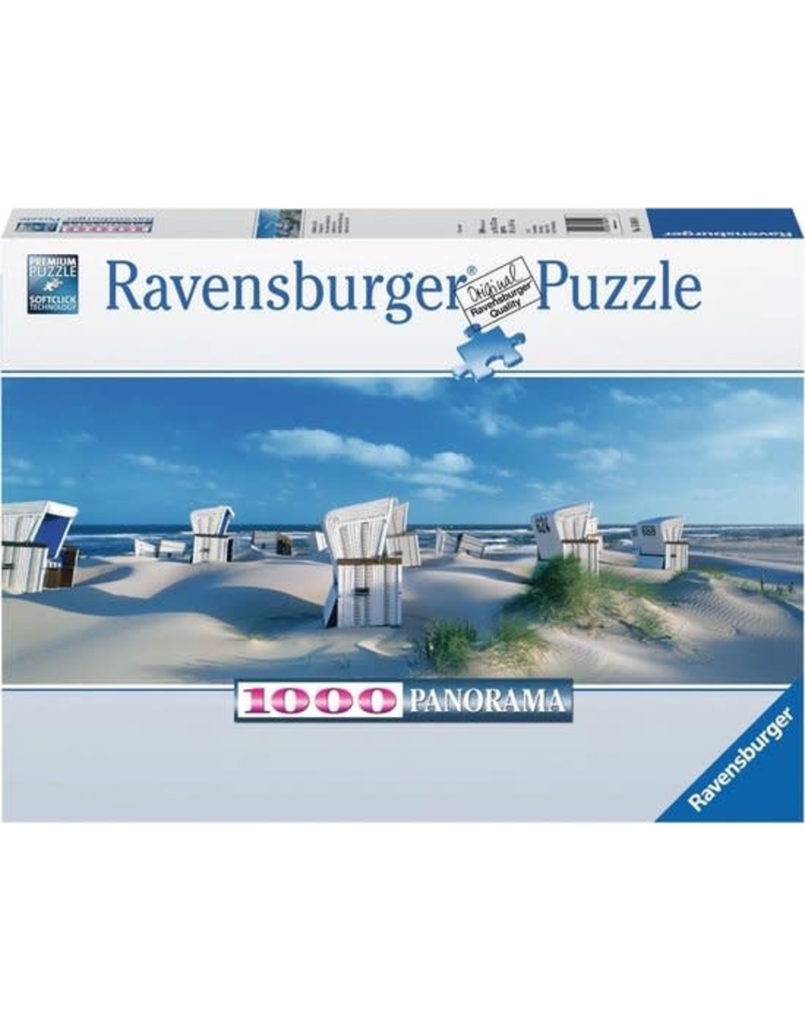 Ravensburger Ravensburger puzzel Panorama 150540 Strandstoelen Op Sylt 1000 stukjes
