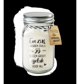 Paper Dreams Black & White Geurkaars - Zus