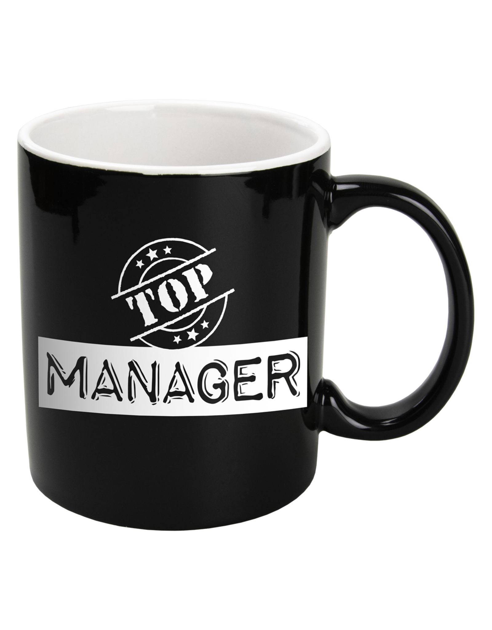 Paper Dreams Black & White Mok – Top Manager , Zwart