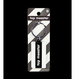 Paper Dreams Black & White Sleutelhanger - Top meester