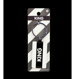 Paper Dreams Black & White Sleutelhanger - King