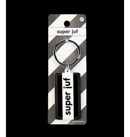 Paper Dreams Black & White Sleutelhanger - Super juf