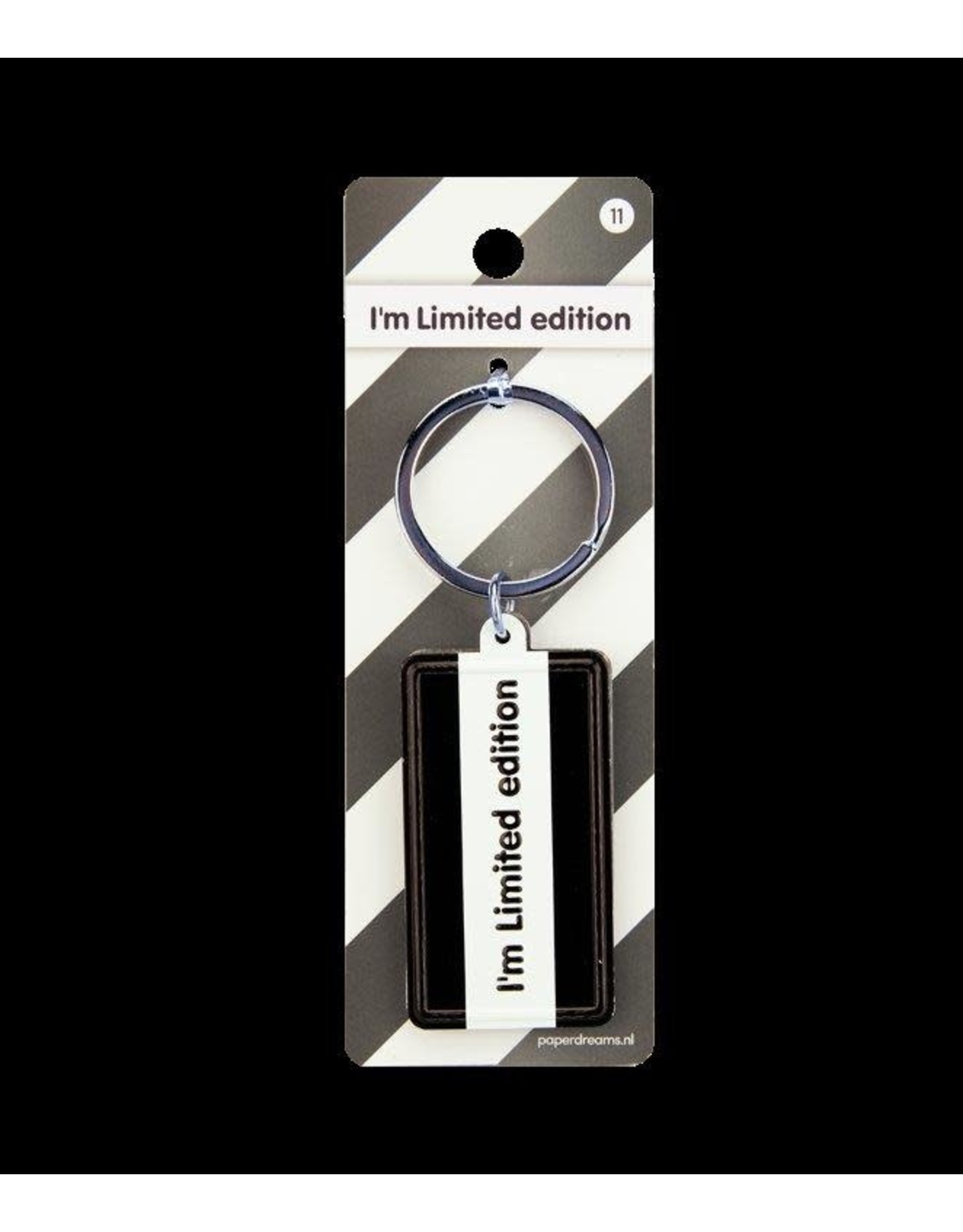 Paper Dreams Black & White Sleutelhanger - I'm Limited edition