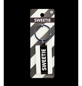 Paper Dreams Black & White Sleutelhanger - Sweetie