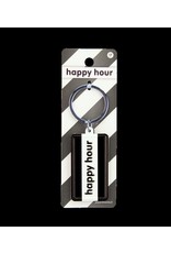 Paper Dreams Black & White Sleutelhanger - Happy hour