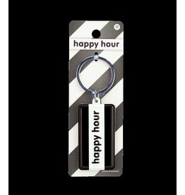 Paper Dreams Black & White Sleutelhanger - Happy hour