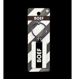 Paper Dreams Black & White Sleutelhanger - Boef