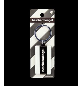 Paper Dreams Black & White Sleutelhanger - Beschermengel