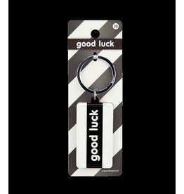 Paper Dreams Black & White Sleutelhanger - Good luck