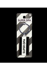 Paper Dreams Black & White Sleutelhanger - Super opa