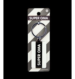 Paper Dreams Black & White Sleutelhanger - Super oma