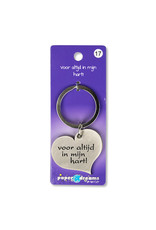 Paper Dreams Sleutelhanger Hart Metaal – Voor Altijd In Mijn Hart!
