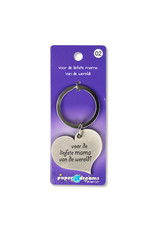 Paper Dreams Sleutelhanger Hart Metaal – Voor De Liefste Mama Vd Wereld