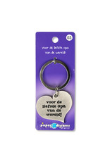 Paper Dreams Sleutelhanger Hart Metaal – Voor De Liefste Opa Vd Wereld