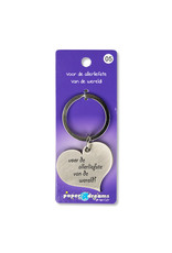 Paper Dreams Sleutelhanger Hart Metaal – Voor De Allerliefste Vd Wereld