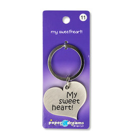 Paper Dreams Sleutelhanger Hart Metaal –  My Sweet Heart!