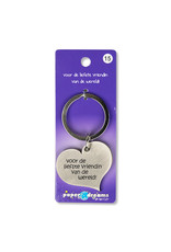 Paper Dreams Sleutelhanger Hart Metaal – Voor De Liefste Vriendin Vd Wereld!