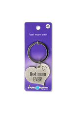 Paper Dreams Sleutelhanger Hart Metaal – Best Mum Ever!