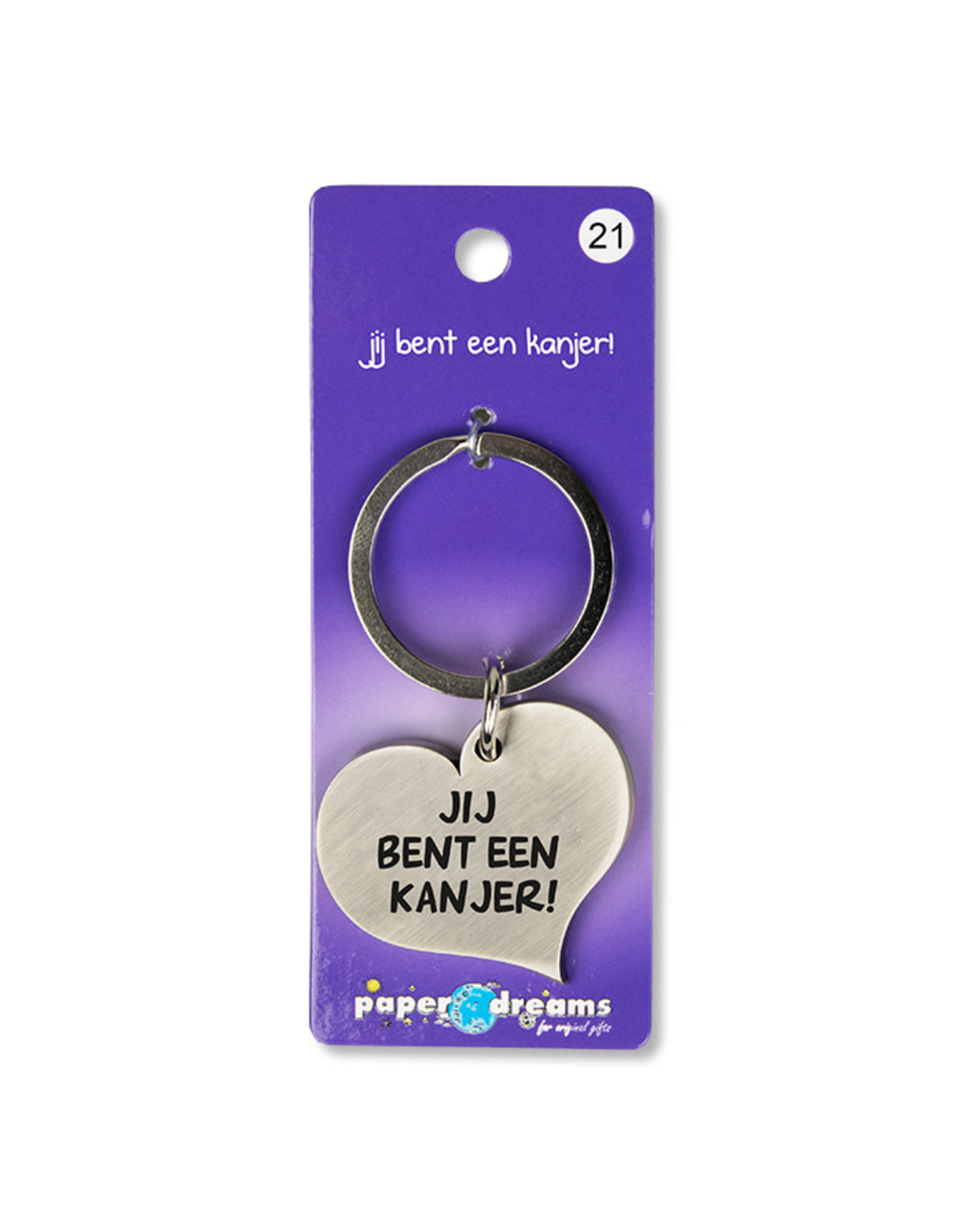 Paper Dreams Sleutelhanger Hart Metaal – Jij Bent Een Kanjer