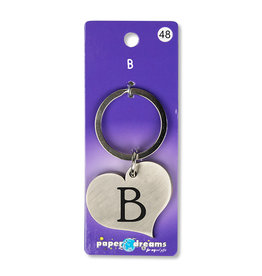 Paper Dreams Sleutelhanger Hart Metaal – B