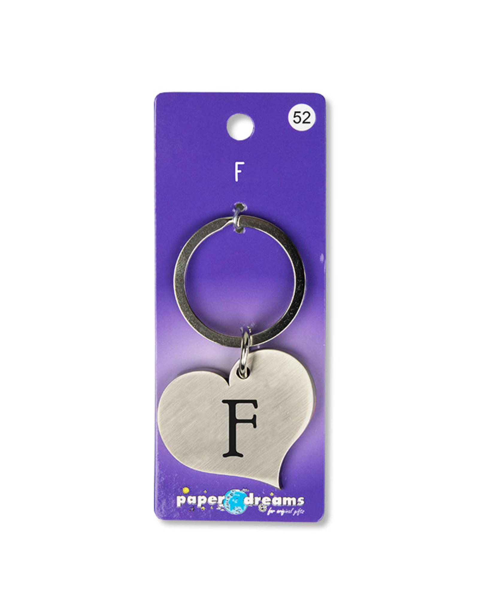 Paper Dreams Sleutelhanger Hart Metaal – F