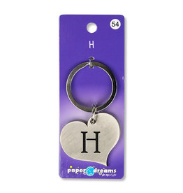 Paper Dreams Sleutelhanger Hart Metaal – H