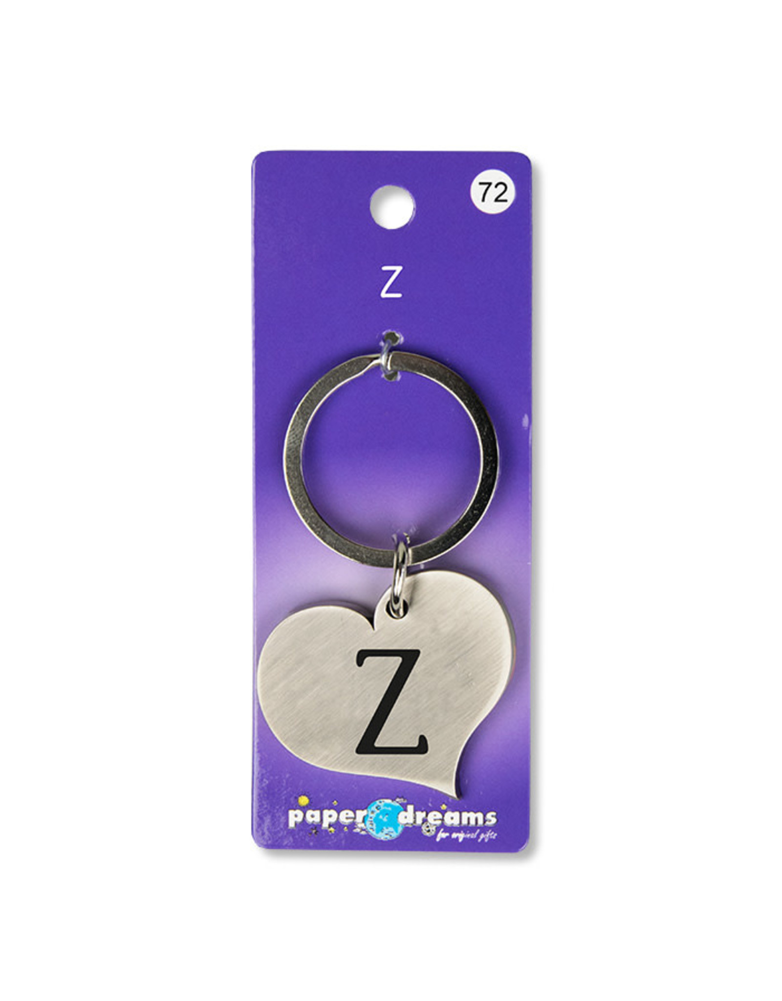 Paper Dreams Sleutelhanger Hart Metaal – Z
